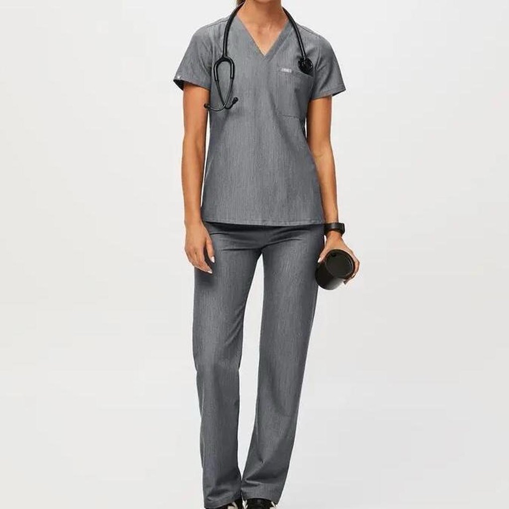 Figs Graphite/Grey Scrub Set Catalina Top Zamora Jogger